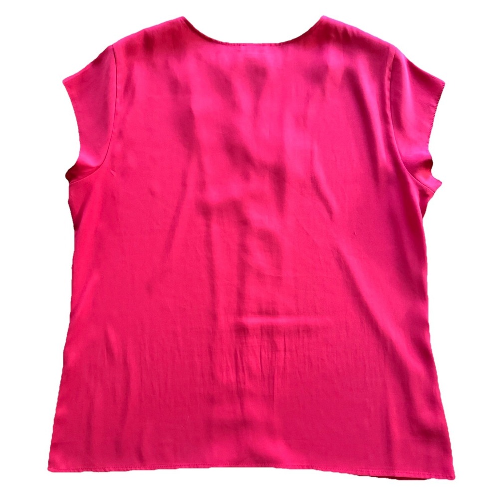 Ann Taylor Top Blouse Sleeveless Women's Size Large Red EUC - Picture 2 of 7